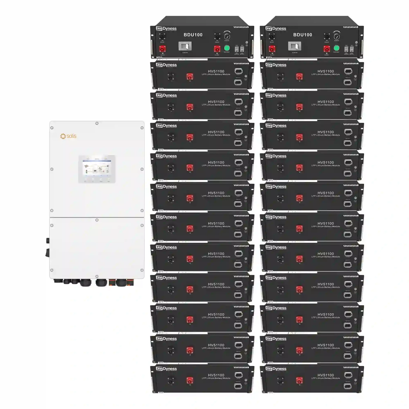 Система хранения энергии Solis S6-EH3P50K-H-HDY112.64K1-LFP 50kW 112.64kWh 2BAT LiFePO4 6000 циклов - Фото 1