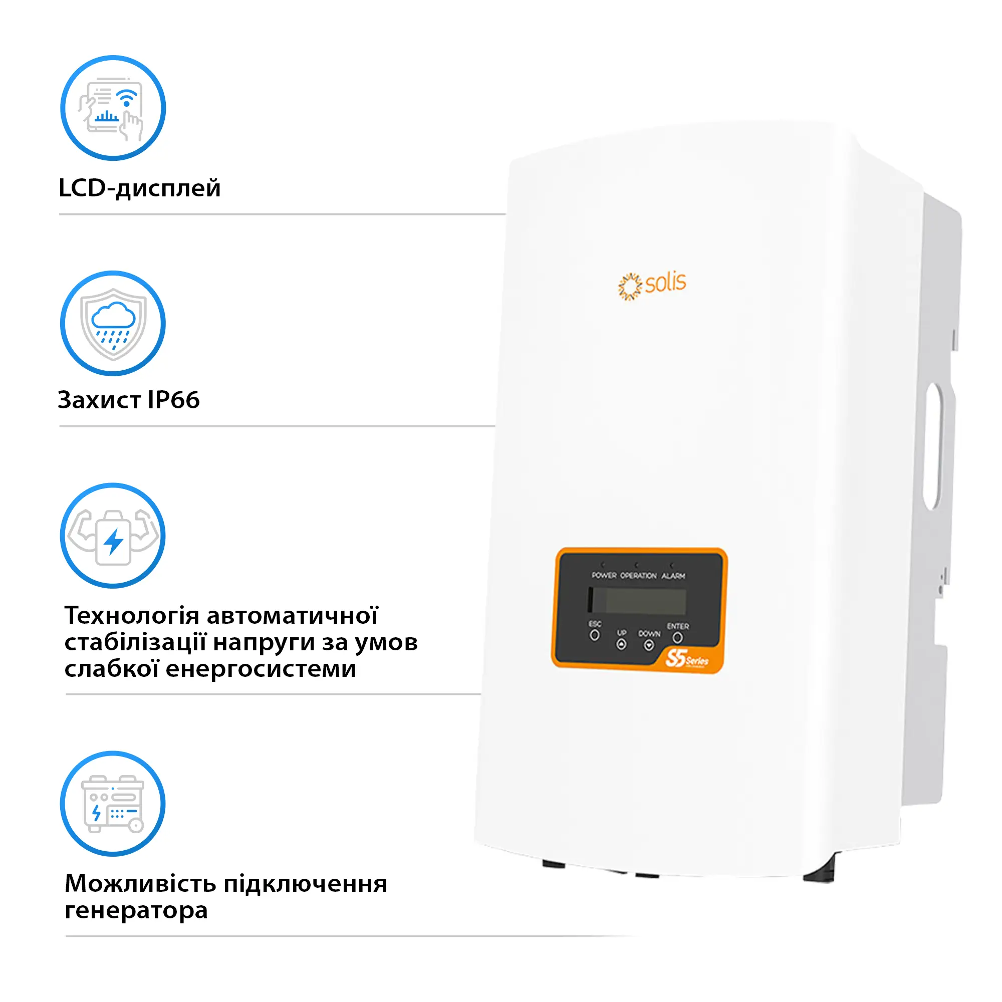 Сетевой инвертор Solis S5-GR3P15K 15KW 2 MPPT 220/380V Трехфазный (S5-GR3P15K) - Фото 3
