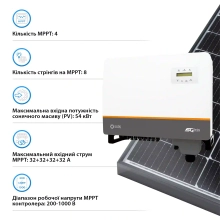 Мережевий інвертор Solis S5-GC36K 36KW 4 MPPT 220/380V Трифазний (S5-GC36K) - Фото 4