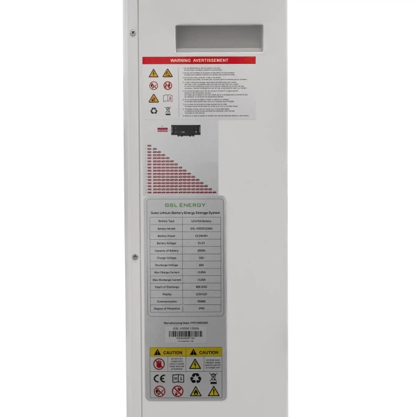 Система хранения энергии GSL HESS 5kW 200Ah 10.24kWh LiFePO4 2 MPPT 220V Однофазный (HESS5.5kW10kWh) - Фото 11