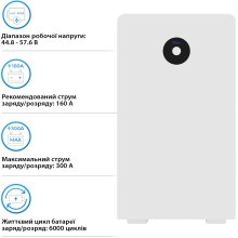 Акумуляторна батарея DEYE RW-F16 LiFePO4 LV 51.2V 314Ah 16kWh - Фото 4