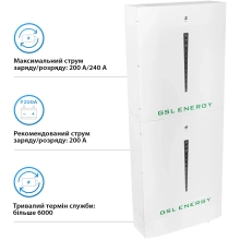 Акумуляторна батарея GSL 51.2V 400Ah 20.48kWh LiFePO4 (2xHESS51200A) - Фото 12
