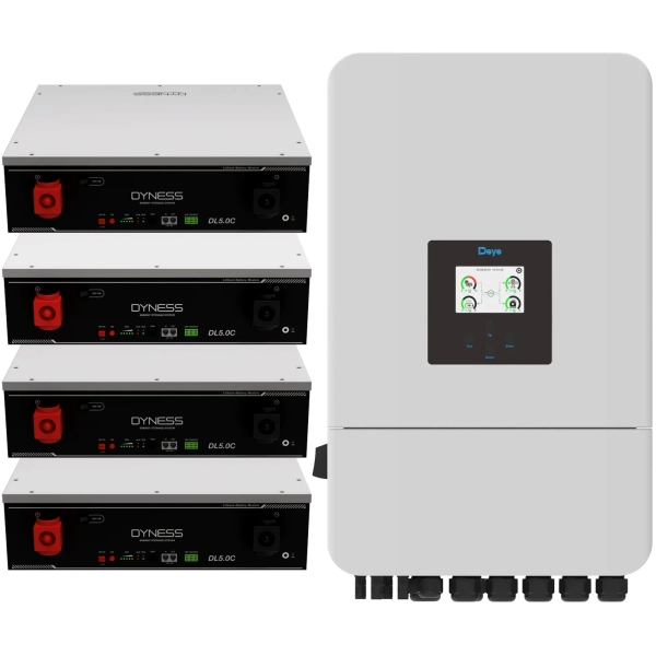 Система зберігання енергії Solarverse SUN-14K-SG05LP3-EU-4DY20.48K-LFP-W 14kW 20.48kWh 4BAT LiFePO4 6000 циклів - Фото 1