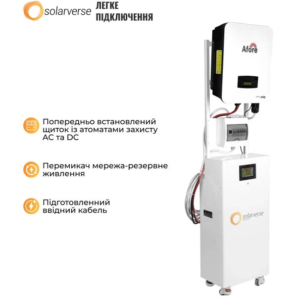 Система зберігання енергії Solarverse HomeOne 5kW 14.3kWh 1BAT LiFePO4 6000 циклів (SVS-1AF5K1-SV14.3K1-1) - Фото 5