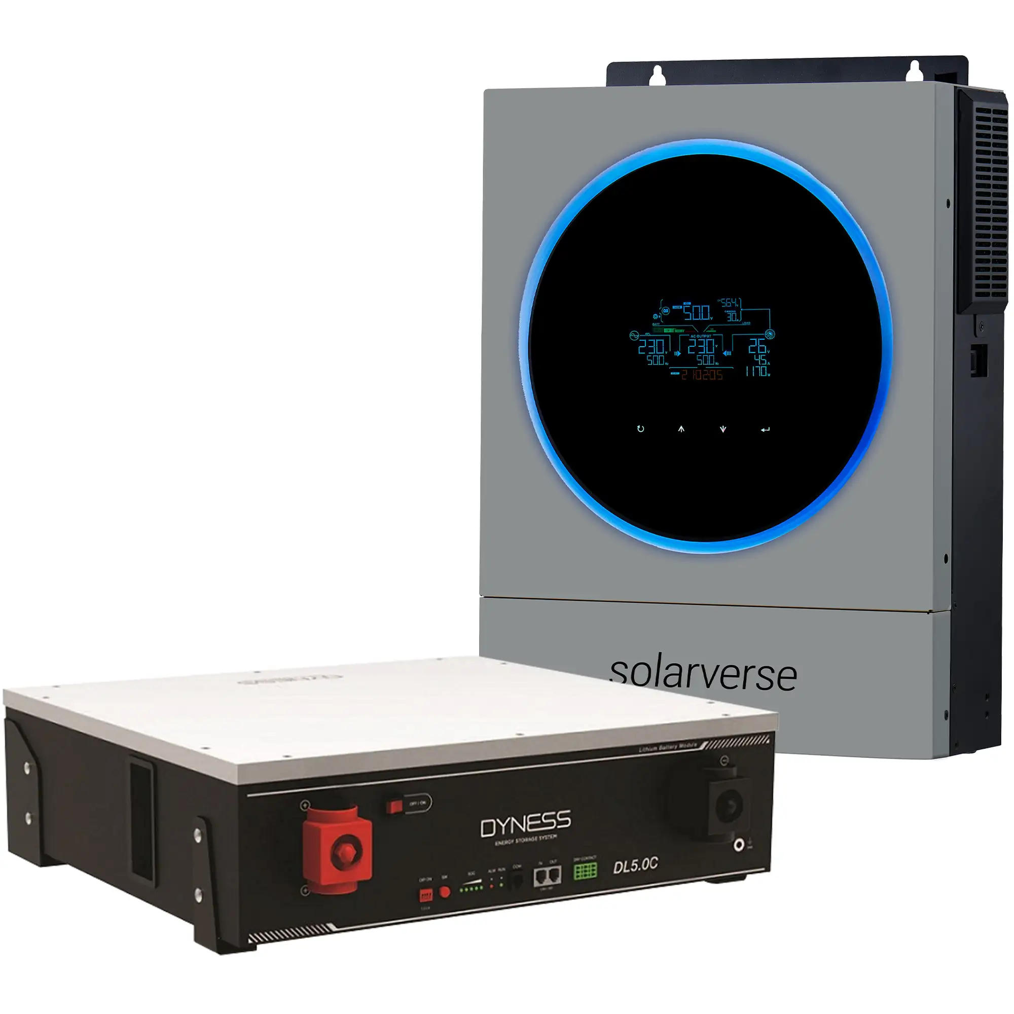 Система зберігання енергії Solarverse SV-1SV6K1-LDY5.1K1-1 6kW 5.12kWh 1BAT LiFePO4 6000 циклів - Фото 1