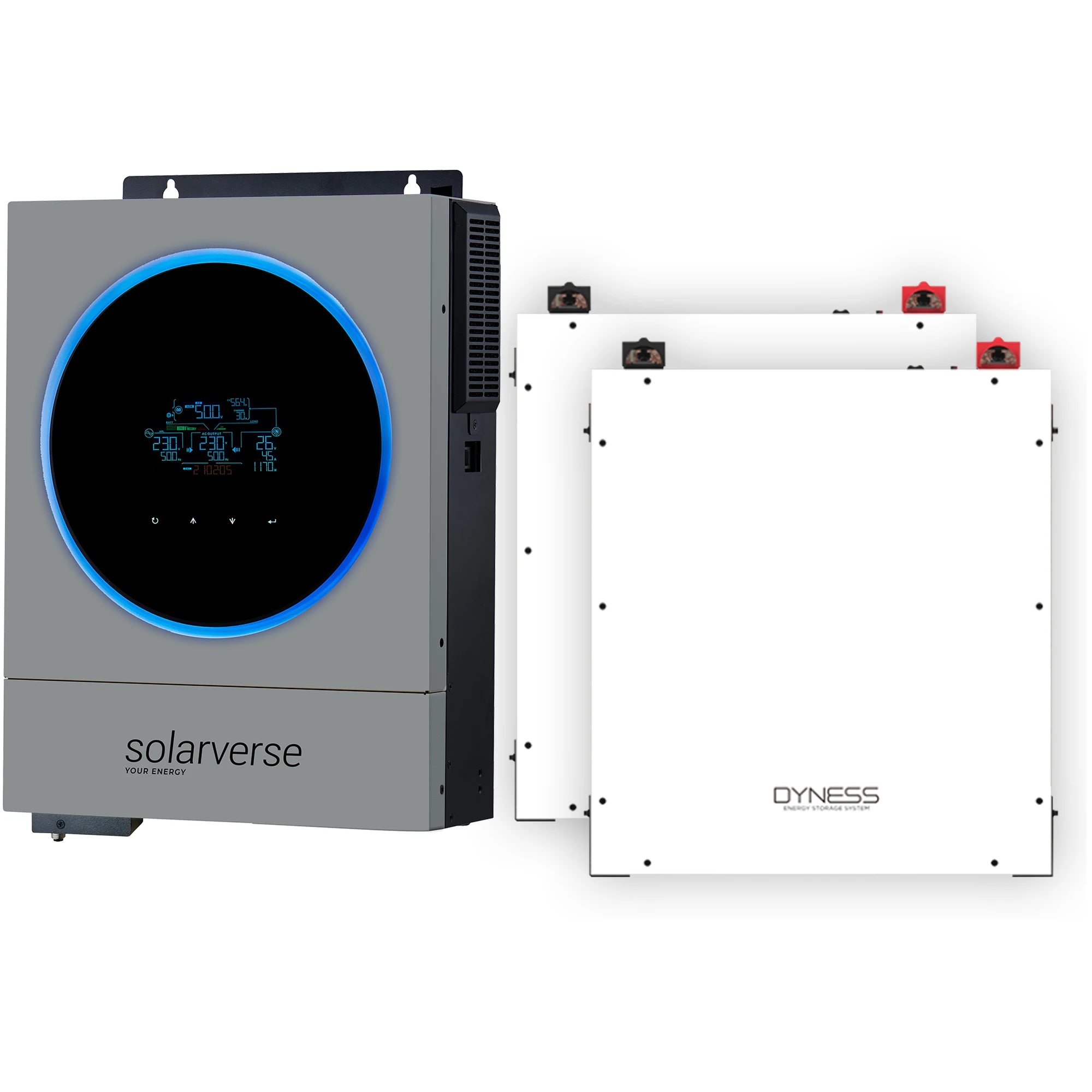 Система зберігання енергії Solarverse SV-1SV6K1-LDY10.2K1-1 6kW 10.24kWh 2BAT LiFePO4 6000 циклів - Фото 2