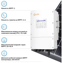 Система зберігання енергії Solis SV-3SL12K1-LDY14.34K1 12kW 14.336kWh 1BAT LiFePO4 6000 циклів - Фото 4