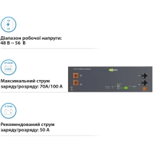 Купить Аккумуляторная батарея Ecosolex RS-R51100A 51.2V 100Ah 5.12kWh LiFePo4 (RS-R51100A) - фото 4