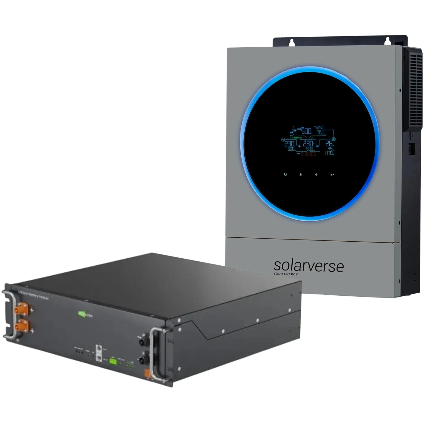 Купити Система зберігання енергії Solarverse SV-1SV6K1-LES5.1K1 6kW 5.1kWh 1BAT LiFePO4 6000 циклів (SV-1SV6K1-LES5.1K1) - фото 1