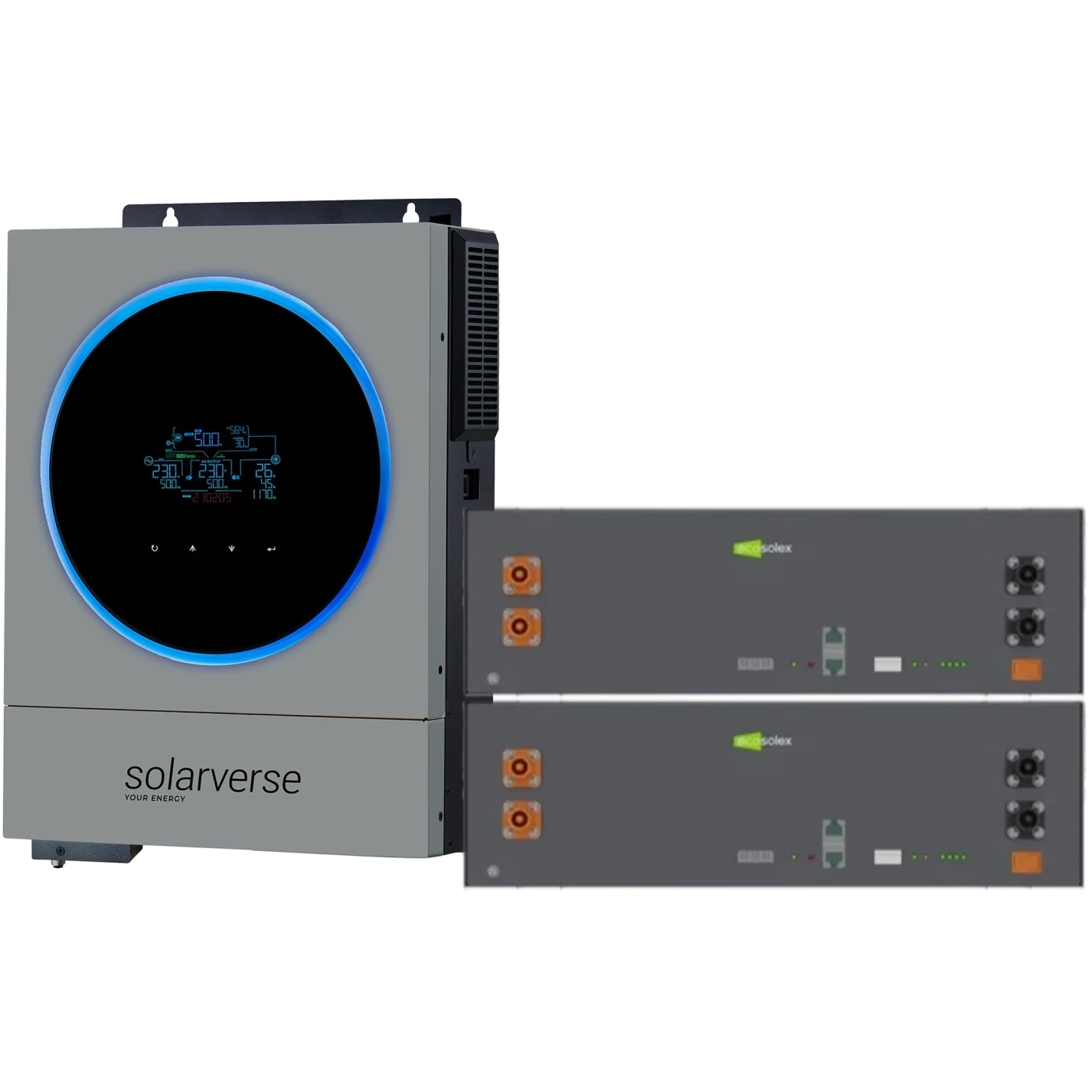 Купити Система зберігання енергії Solarverse SV-1SV6K1-LES10.2K1 6kW 10.2kWh 2BAT LiFePO4 6000 циклів (SV-1SV6K1-LES10.2K1) - фото 2