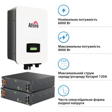 Купити Система зберігання енергії Afore SV-1AF6K1-LES10.2K1 6kW 10.2kWh 2BAT LiFePO4 6000 циклів (SV-1AF6K1-LES10.2K1) - фото 2