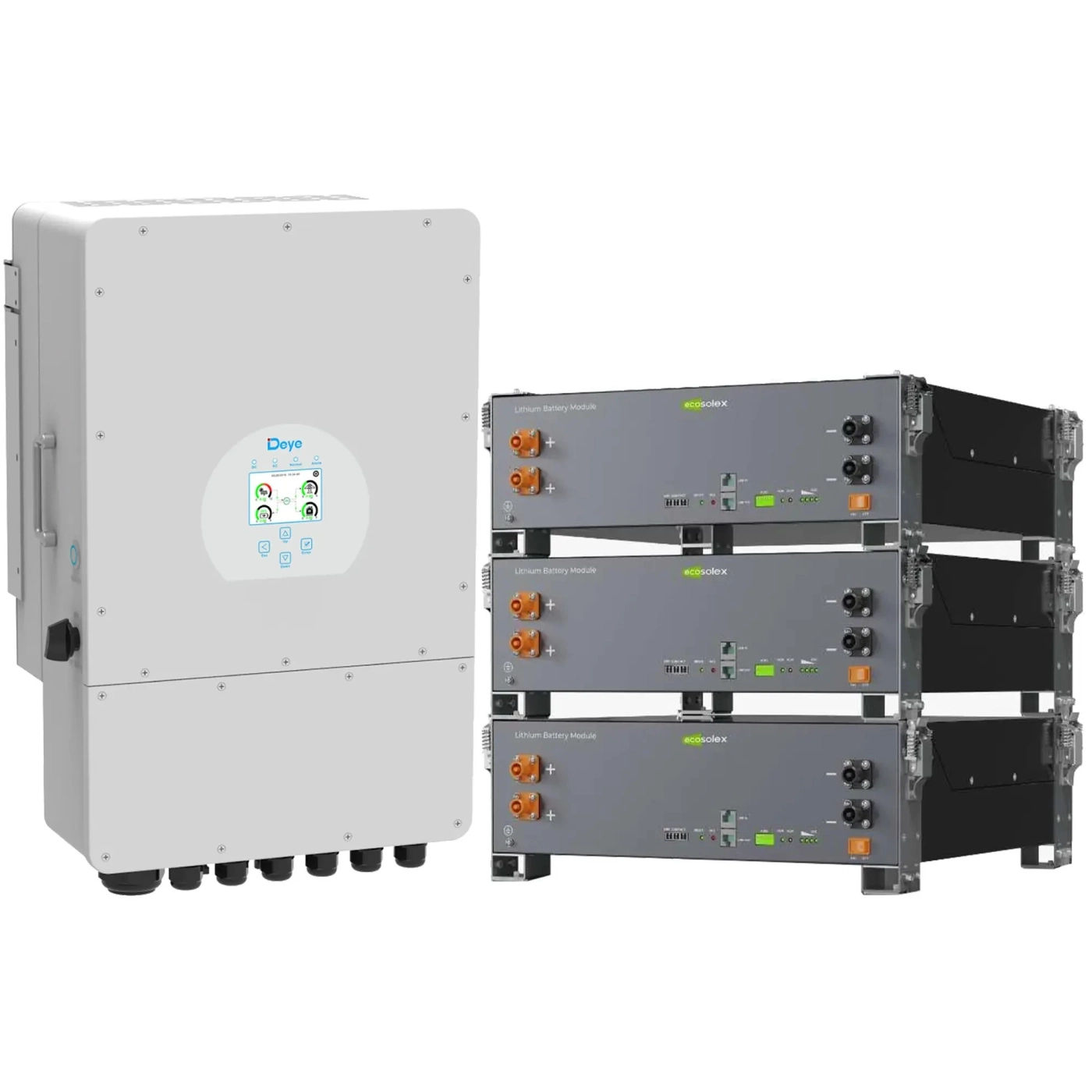 Купити Система зберігання енергії DEYE SV-1DE10K1-LEC15K1-1 10kW 15.4kWh 3BAT LiFePO4 ≥6000 циклів (SV-1DE10K1-LEC15K1-1) - фото 2