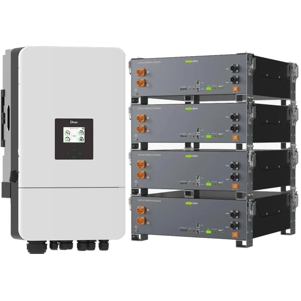 Купити Система зберігання енергії DEYE SV-3DE12K2-LEC20K1-1 12kW 20.5kWh 4BAT LiFePO4 ≥6000 циклів (SV-3DE12K2-LEC20K1-1) - фото 2