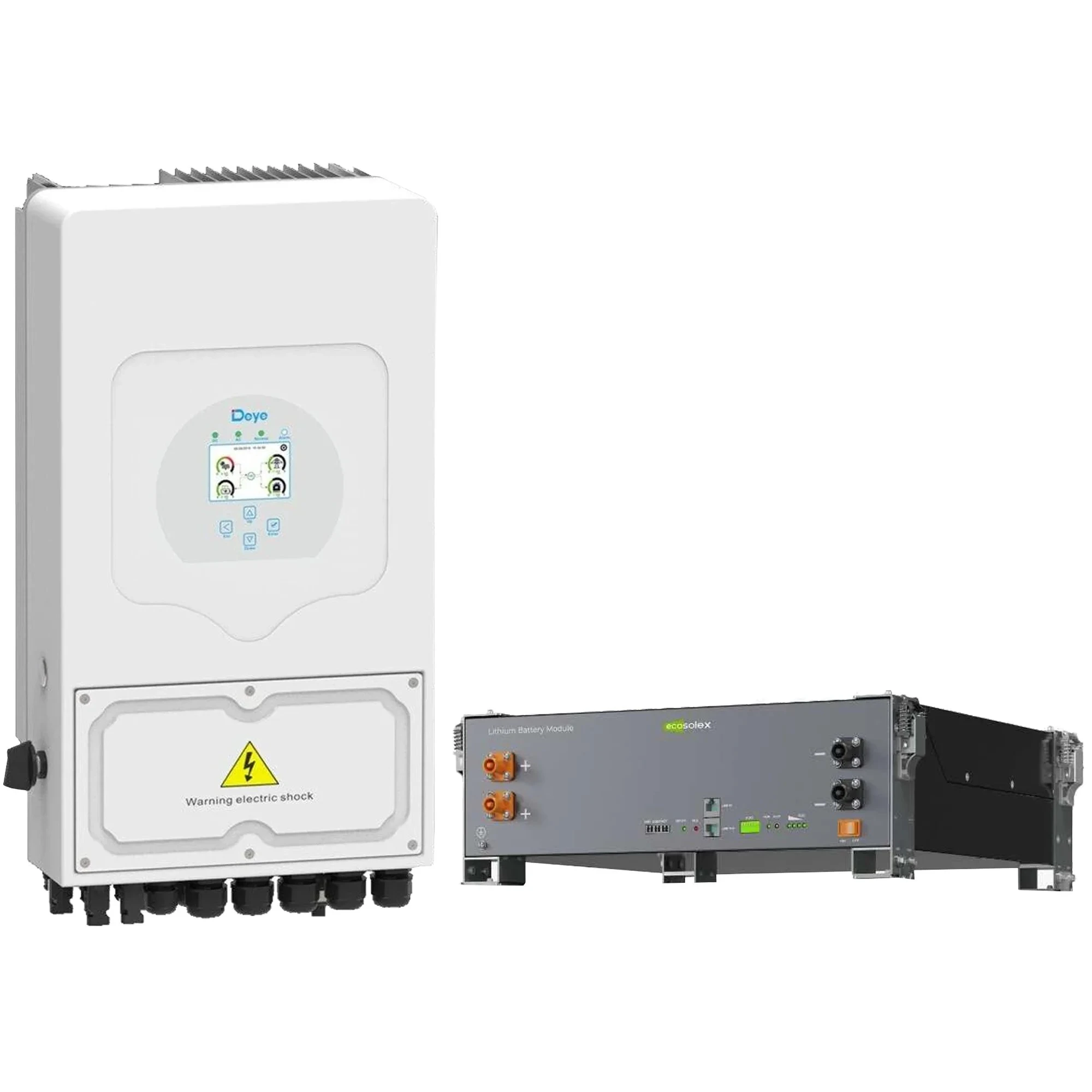 Купити Система зберігання енергії DEYE SV-1DE6K2-LEC5K1-1 6kW 5.1kWh 1BAT LiFePO4 ≥6000 циклів (SV-1DE6K2-LEC5K1-1) - фото 2