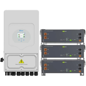 Купити Система зберігання енергії DEYE SV-1DE6K2-LEC15K1-1 6kW 15.4kWh 3BAT LiFePO4 ≥6000 циклів (SV-1DE6K2-LEC15K1-1) - фото 1