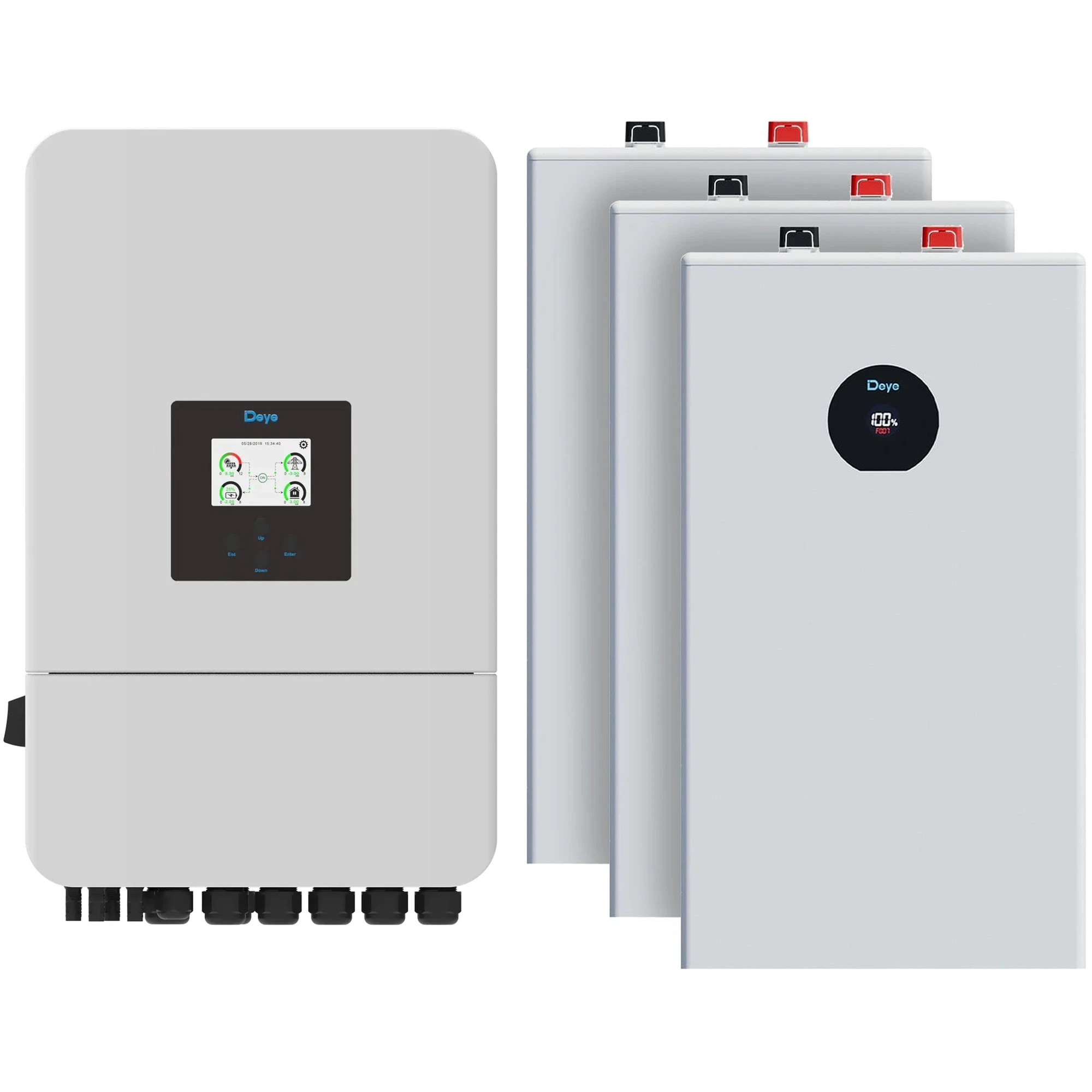 Купити Система зберігання енергії DEYE SV-3DE20K1-LDE48K1-1 20kW 48.2kWh 3BAT LiFePO4 ≥6000 циклів (SV-3DE20K1-LDE48K1-1) - фото 1