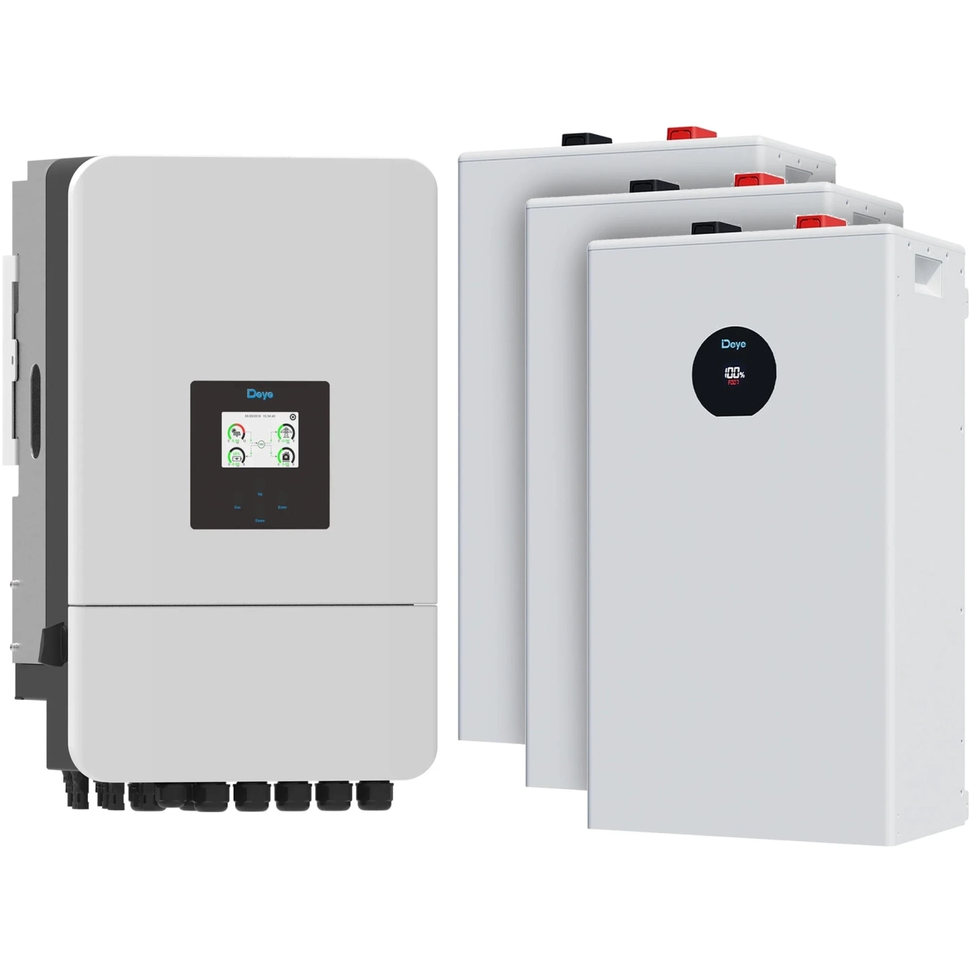 Купити Система зберігання енергії DEYE SV-3DE20K1-LDE48K1-1 20kW 48.2kWh 3BAT LiFePO4 ≥6000 циклів (SV-3DE20K1-LDE48K1-1) - фото 2