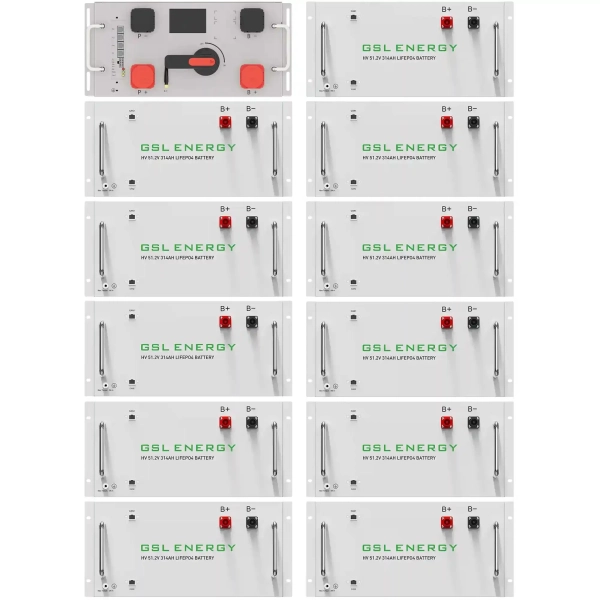 Купити Блок батарей GSL 563V 314AH 176kWh LiFePO4 (GSL-R176K) - фото 1