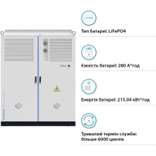 Купить Система хранения энергии DEYE MC-L430-BC-3 768V 280Ah 430kWh LiFePO4 IP54, 200kW MPPT Fire Extinguisher, Air Conditioner (MC-L430-BC-3) - фото 3