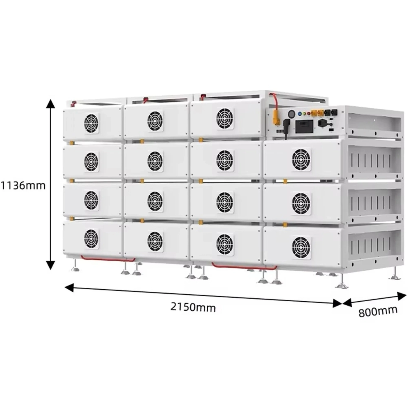 Купить Стойка для 15 батарей DEYE BOS-B RACK-BOS-B (RACK/BOS-B-PDU-2) - фото 3