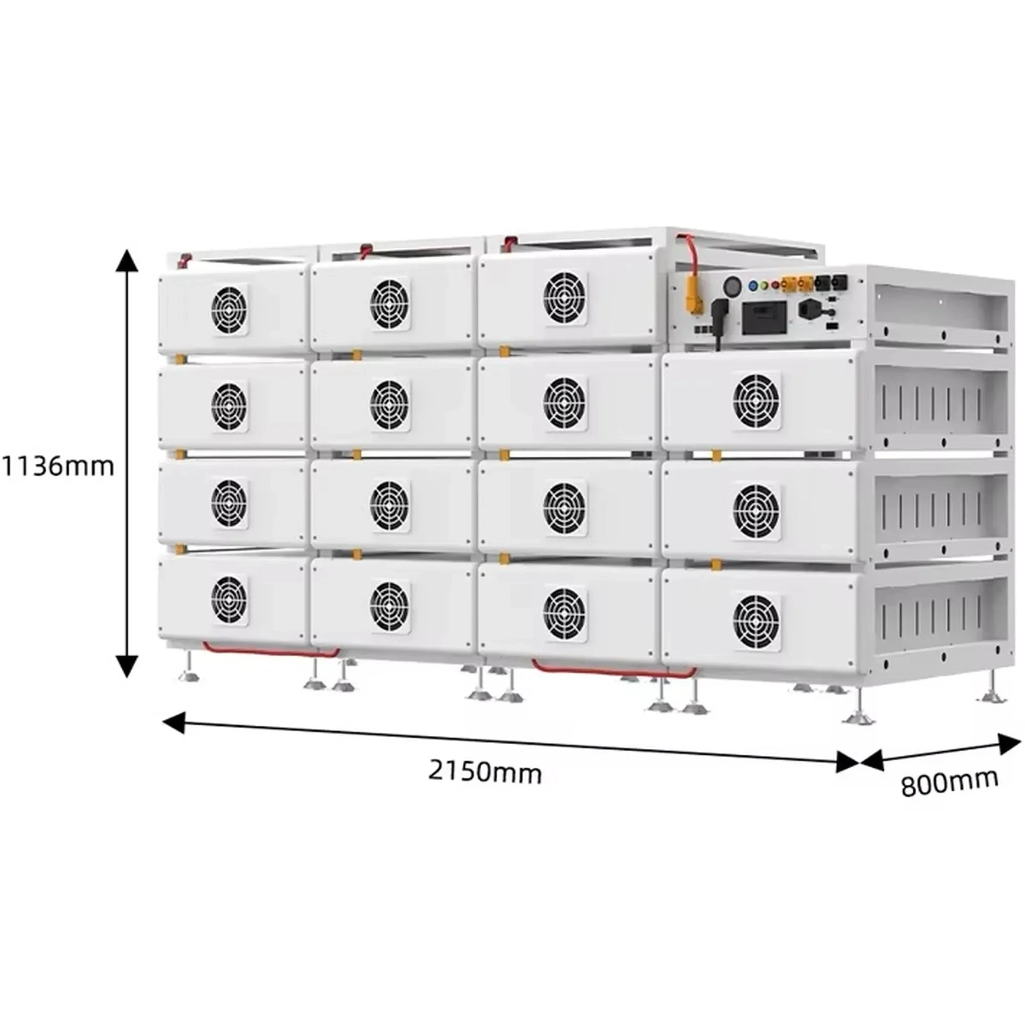 Купить Стойка для 15 батарей DEYE BOS-B RACK-BOS-B (RACK/BOS-B-PDU-2) - фото 3