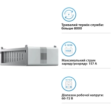 Купити Акумуляторна батарея Solis FlexCore-ID 20kWh 64V 314Ah LiFePO4 (FlexCore-ID-BAT20kWh) - фото 2