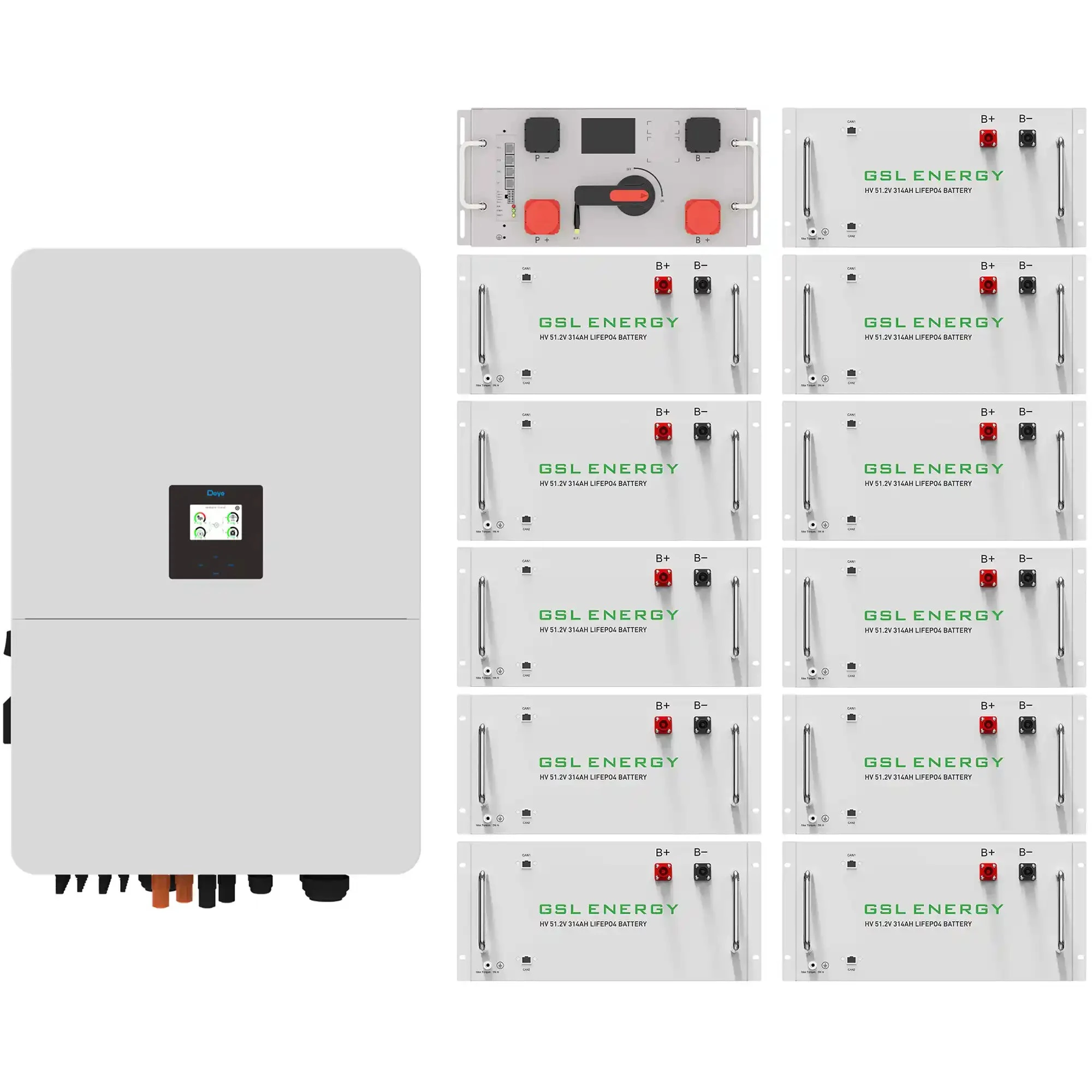 Купить Система хранения энергии DEYE SV-3DE80K1-HGS176K1-1 80kW 176.8kWh 1BAT LiFePO4 ≥10000 циклов - фото 1