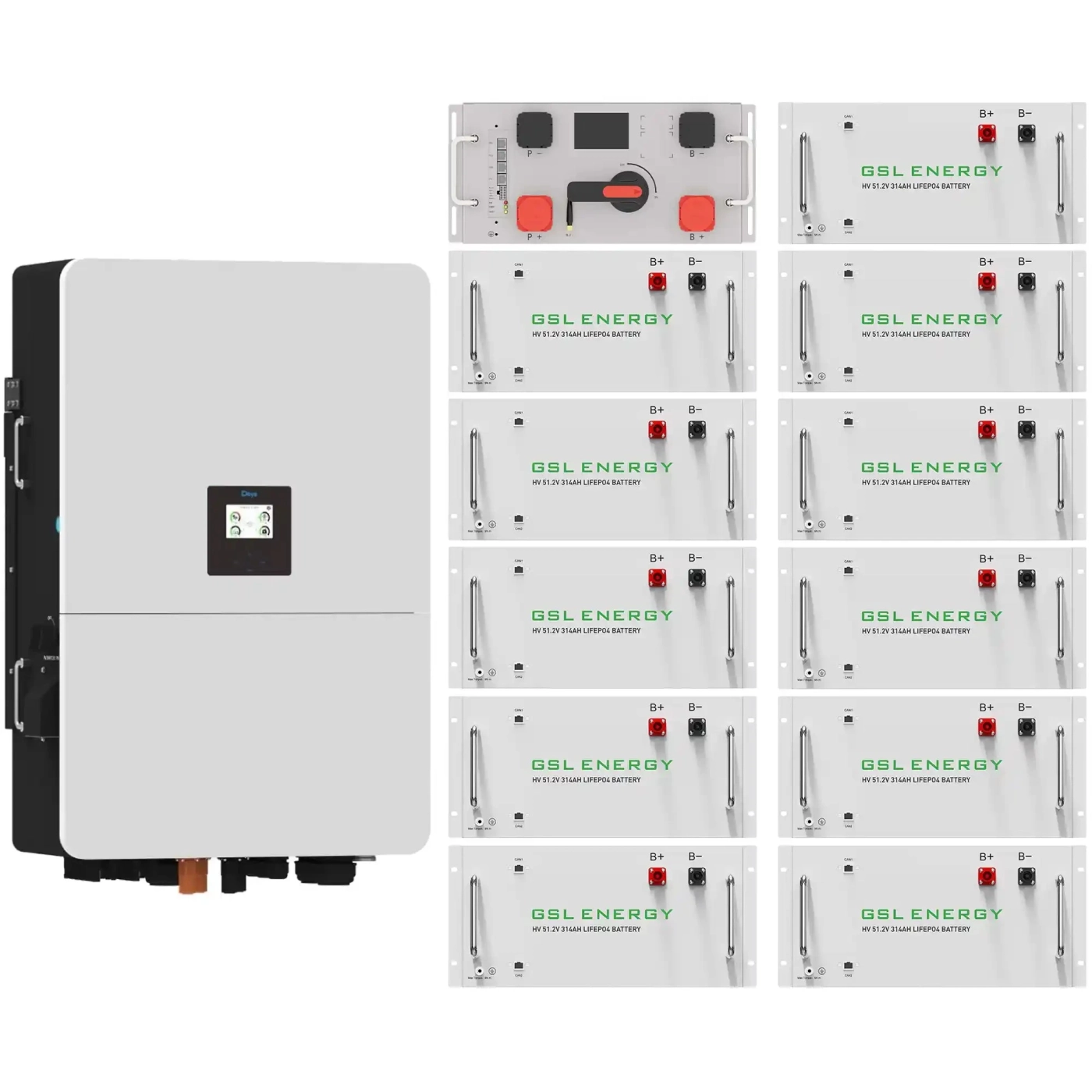 Купить Система хранения энергии DEYE SV-3DE80K1-HGS176K1-1 80kW 176.8kWh 1BAT LiFePO4 ≥10000 циклов - фото 2