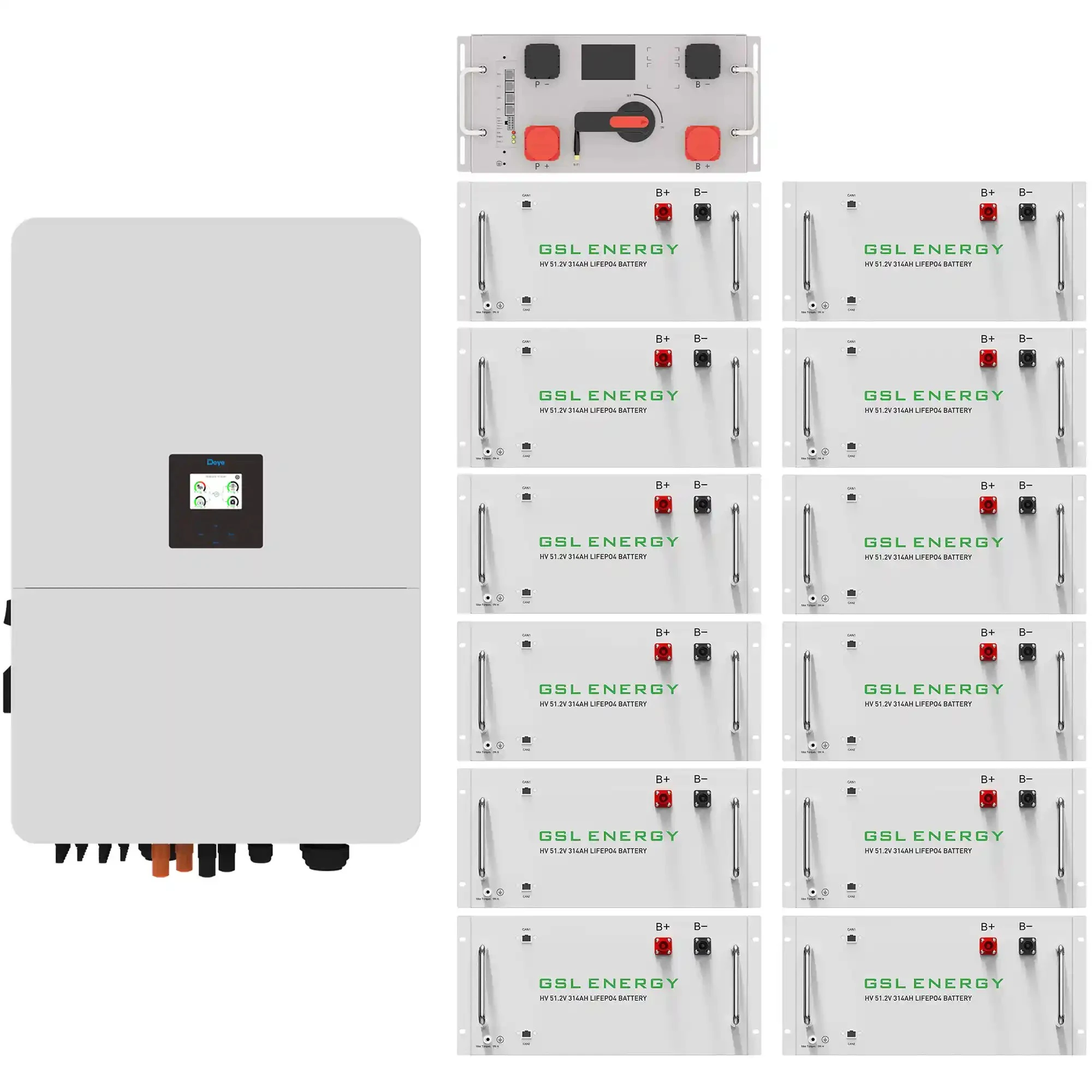 Купить Система хранения энергии DEYE SV-3DE80K1-HGS192K1-1 80kW 192.9kWh 1BAT LiFePO4 ≥10000 циклов - фото 1