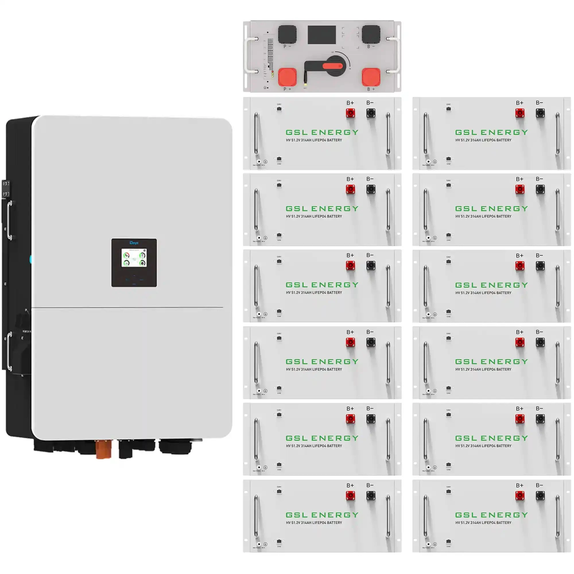 Купить Система хранения энергии DEYE SV-3DE80K1-HGS192K1-1 80kW 192.9kWh 1BAT LiFePO4 ≥10000 циклов - фото 2