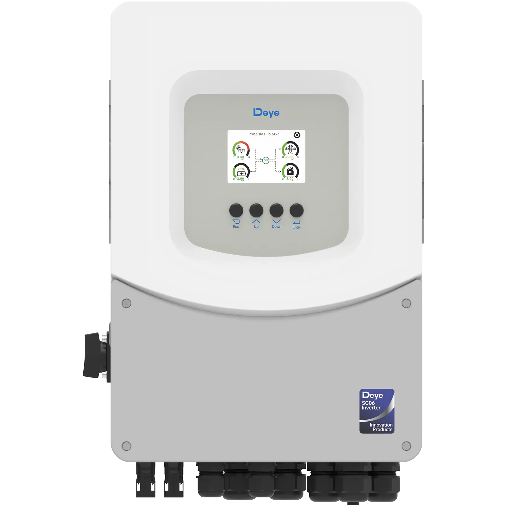Купить Гибридный инвертор DEYE SUN-3.6K-SG06LP1-EU-BM2 3.6kW 48V 2 MPPT 220V Однофазный (SUN-3.6K-SG06LP1-EU-BM2) - фото 1