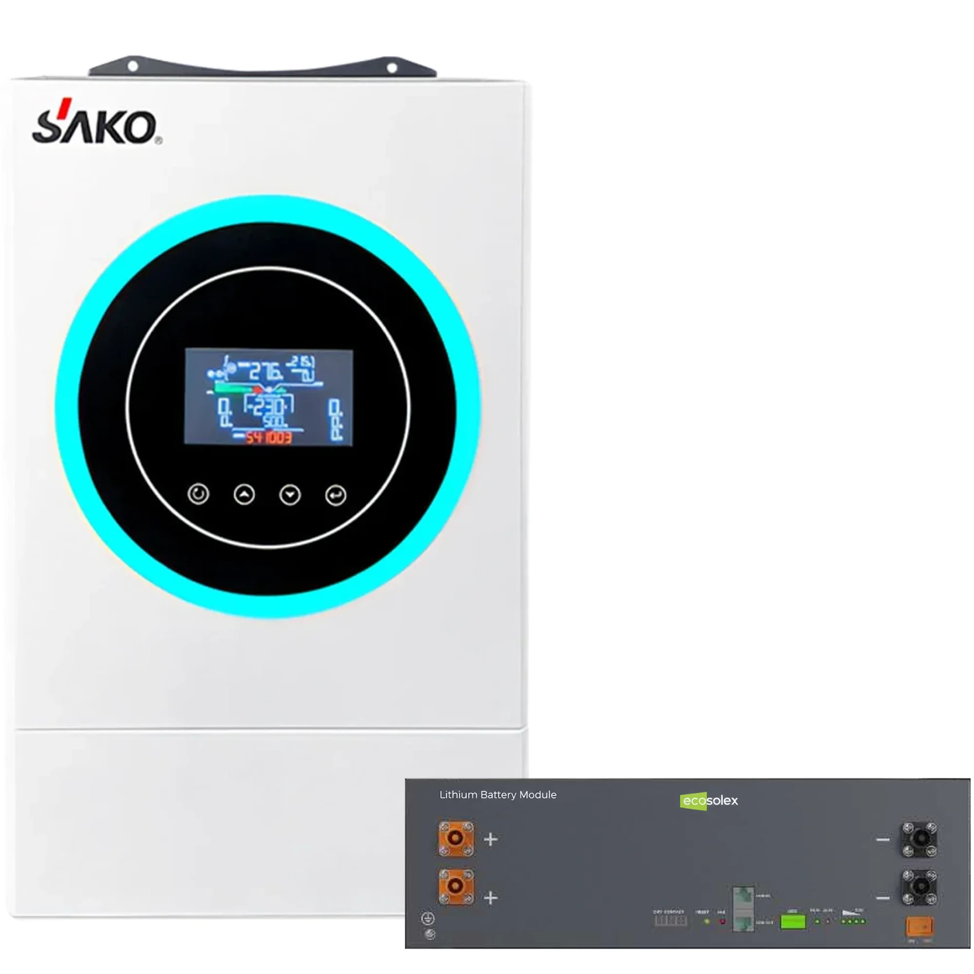 Купить Система хранения энергии SAKO SV-1SN6.2К1-LEC5K1-1 5kW 5.1kWh 1BAT LiFePO4 ≥6000 циклов - фото 1