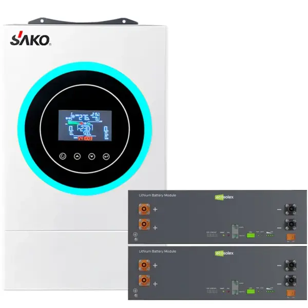 Купить Система хранения энергии SAKO SV-1SN6.2К1-LEC10K1-1 5kW 10.2kWh 2BAT LiFePO4 ≥6000 циклов - фото 1
