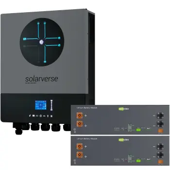 Купить Система хранения энергии Solarverse SV-1SV8K1-LEC10K1-1 8kW 10.2kWh 2BAT LiFePO4 ≥6000 циклов - фото 1