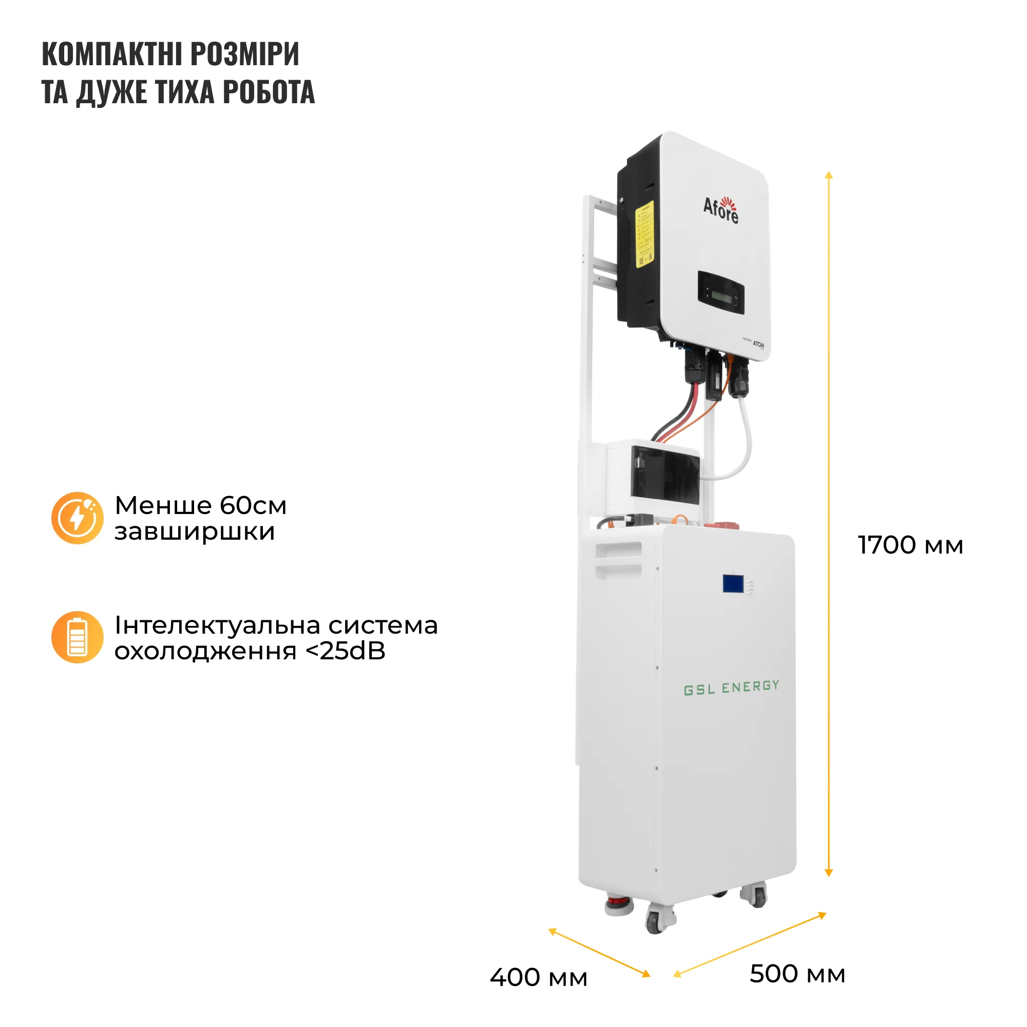 Купить Система хранения энергии Afore SVS-1AF6K1-LGS16K1-1 6kW 16.1kWh 1BAT LiFePO4 ≥6500 циклов - фото 3