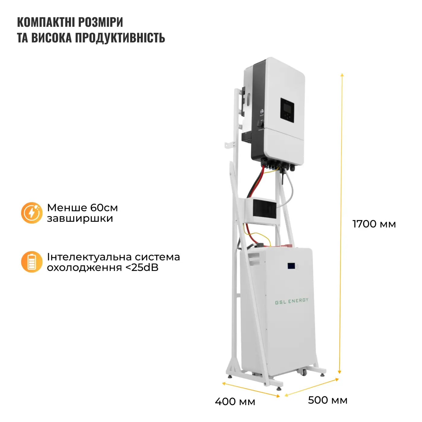 Купить Система хранения энергии DEYE SVS-3DE12K2-LGS16K1-1 12kW 16.1kWh 1BAT LiFePO4 ≥6500 циклов - фото 3